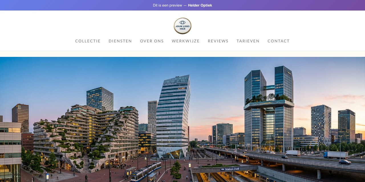 Voorbeeld van de Editorial-stijl