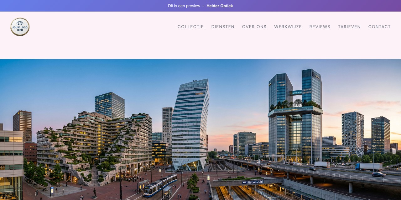 Voorbeeld van de Visual Portfolio-stijl
